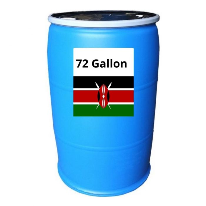 72 Gallon Plastic barrel shipping to Kenya