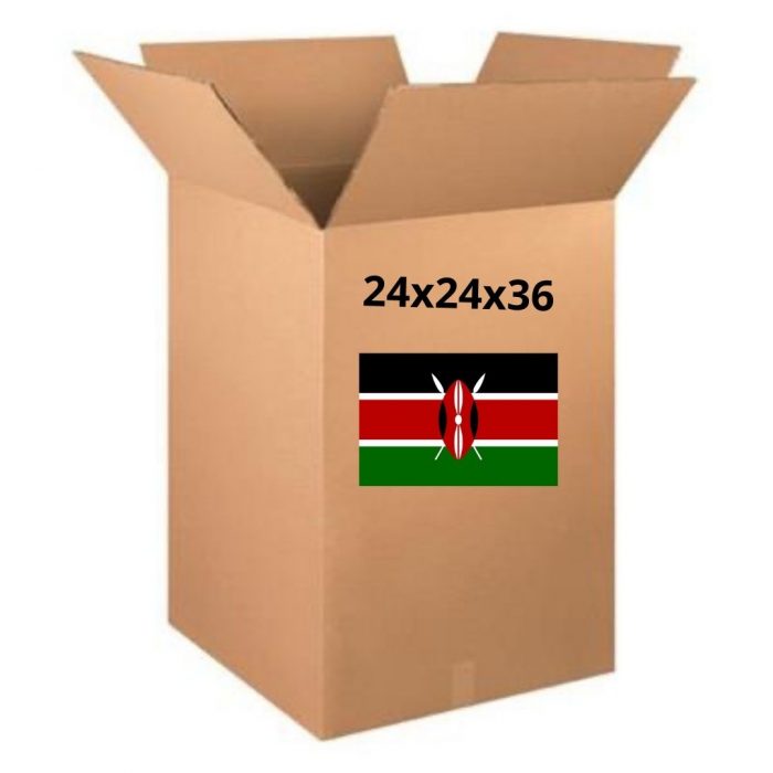 Mini wardrobe box 24x24x36 ocean shipping From Dallas to Kenya