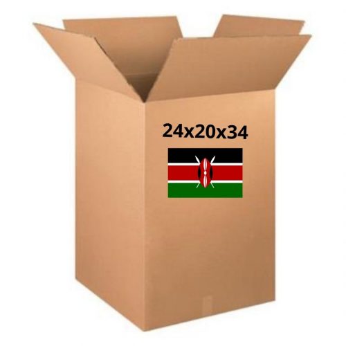 shorty wardrobe box 24x20x34 ocean shipping to Kenya from USA