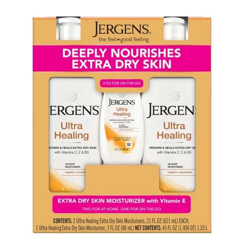 Jergens Ultra Healing Extra Dry Skin Moisturizer (21 fl. oz., 2 pk. + 3 oz.)