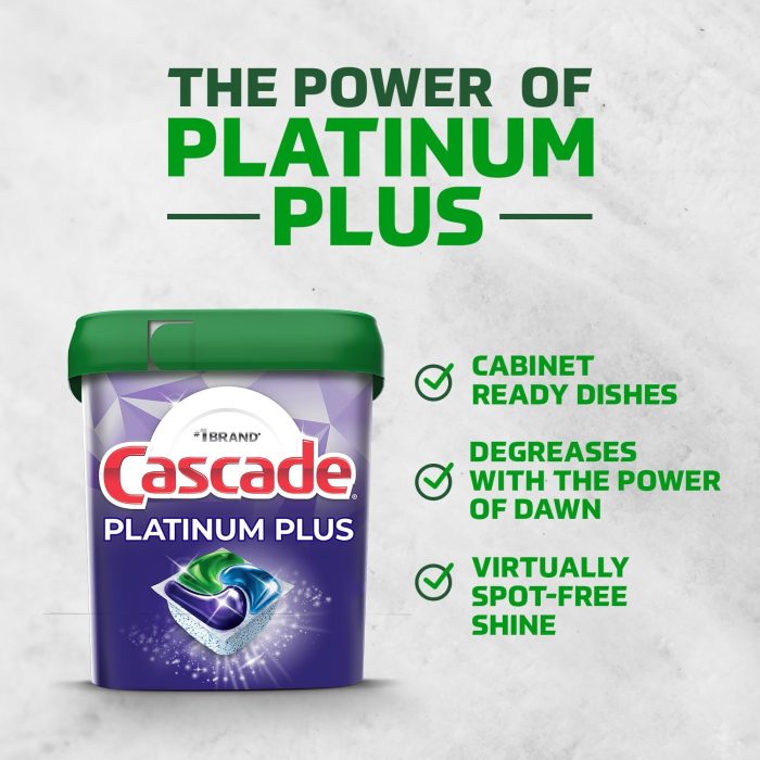 Cascade Platinum Plus ActionPacs Dishwasher Detergent Pacs Price in ...